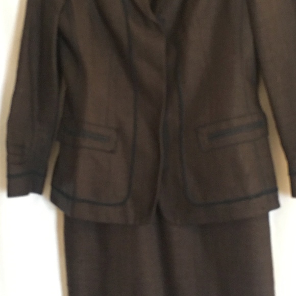Ellie Tahari 2-Piece Silk Linen Dress and Blazer Ensemble – Size 4/6 - Picture 2 of 7